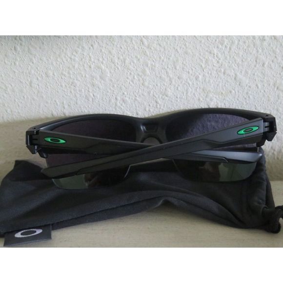 Oakley OO9316-09 Men's Thinlink Matte Black Frame Jade/Green Iridium Sunglasses - Picture 11 of 11